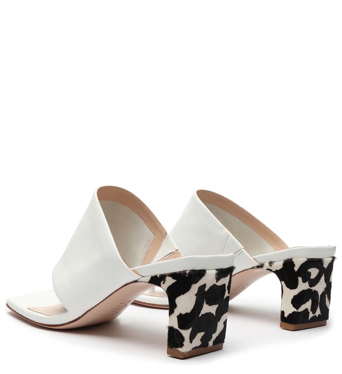 Mule Mid Heel New Minimal White Mule Mid Heel New Minimal White