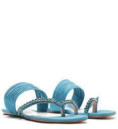 Sandália Rasteira Glam Bright Azul