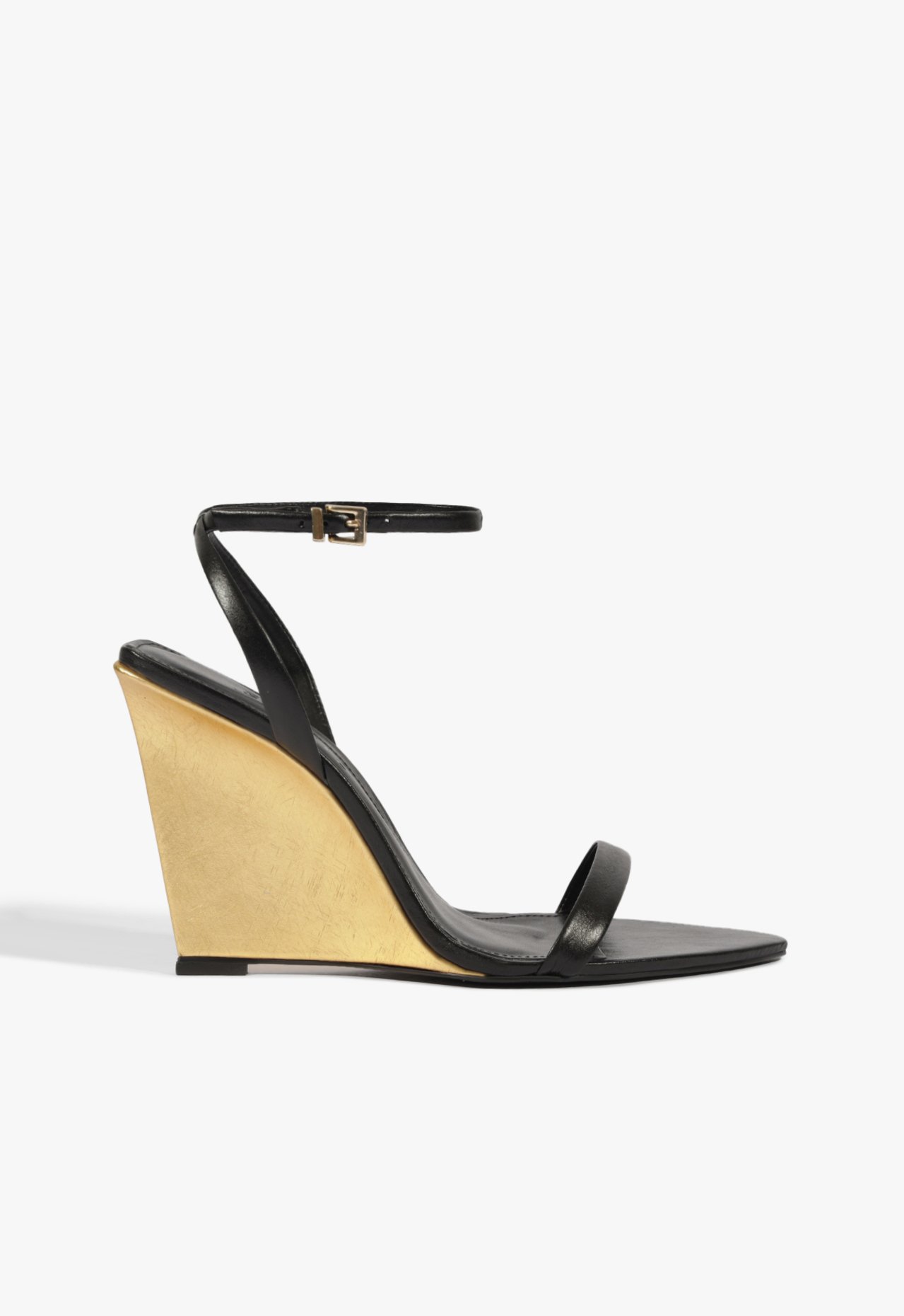 Sandália Anabela Melanie Couro Preta | Schutz