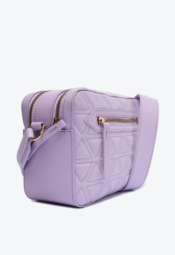 Bolsa Tiracolo Lili Couro Matelassê Lilás Bolsa Tiracolo Lili Couro Matelassê Lilás