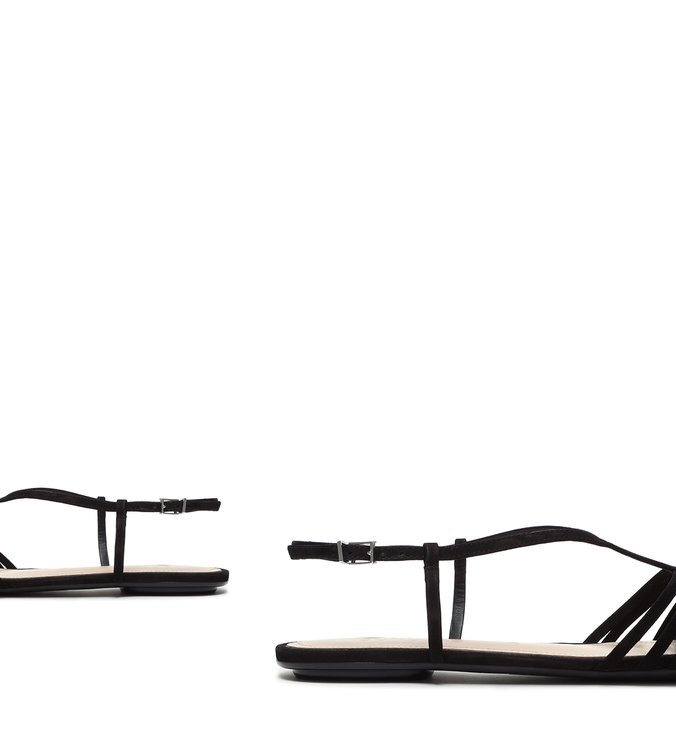 Flat Retro Nobuck Black Flat Retro Nobuck Black