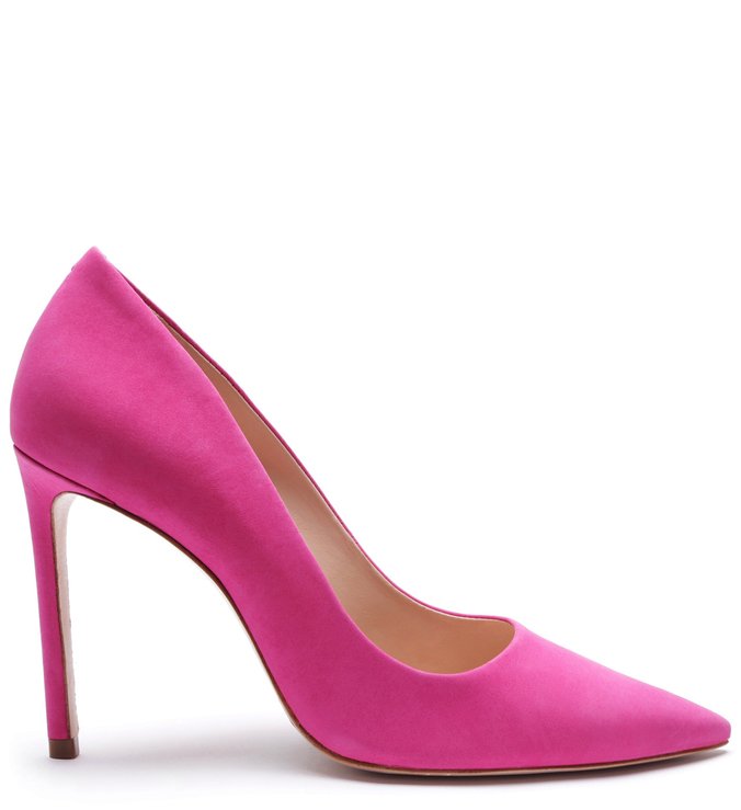 Sapato Scarpin Clássico Nobuck Pink