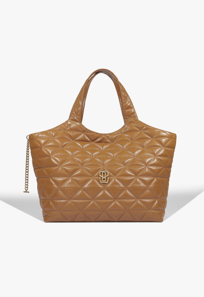 Bolsa Shopping Jamie Grande Couro Marrom