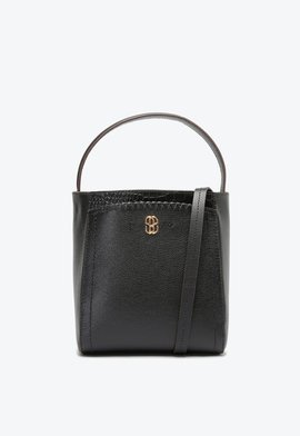 Bolsa Tiracolo Bucket Tamis Couro Preta