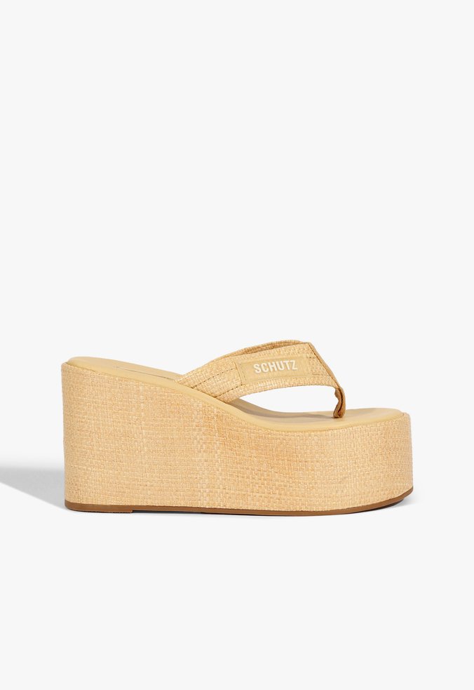 Chinelo Plataforma Bold II Bege