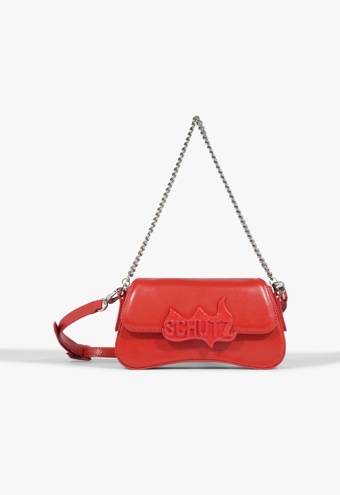 Bolsa Shoulder Couro Vermelha