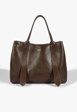 Bolsa Shopping Rachel Couro Marrom