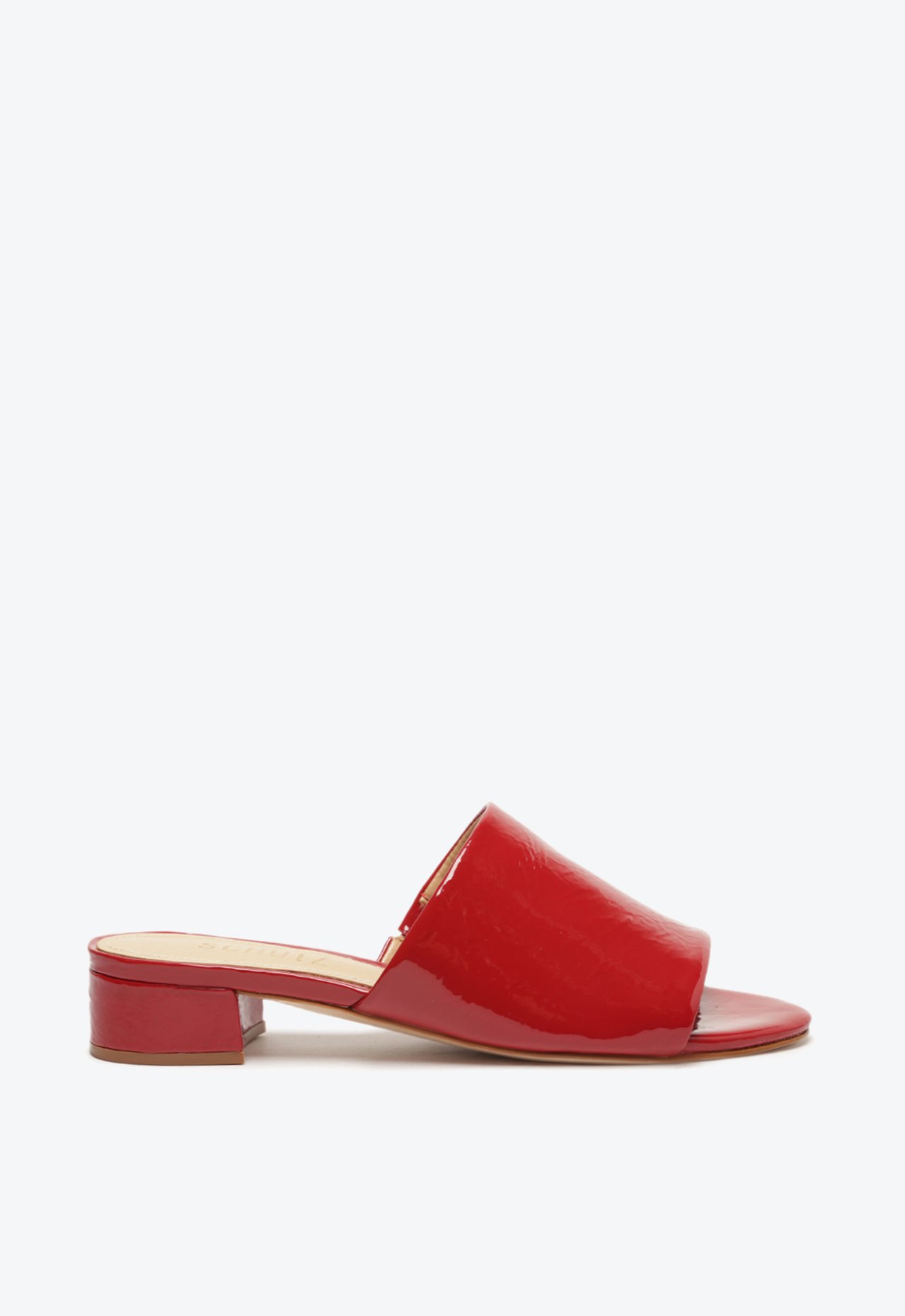Sandália Mule Verniz Vermelha | Schutz
