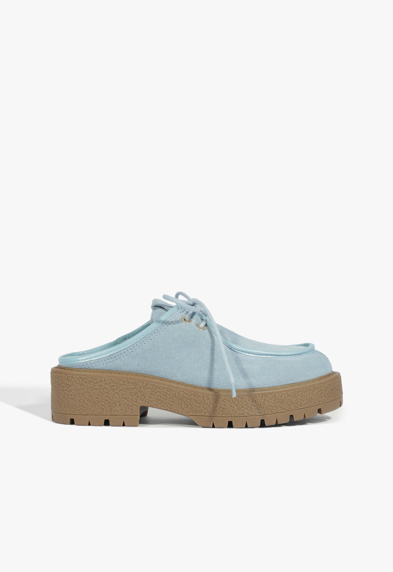 Mocassim Tratorado Mule Andrea Camurça Azul Claro | Schutz