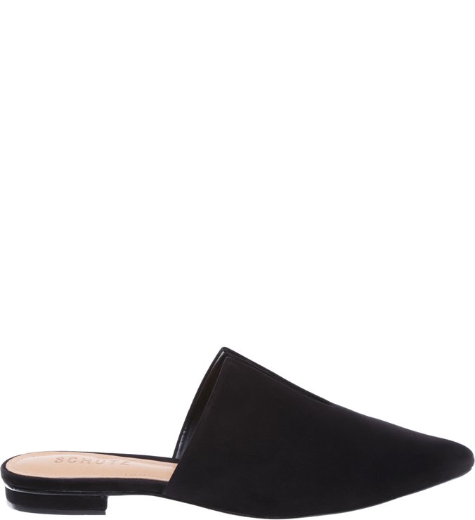 Flat Mule Cut Black
