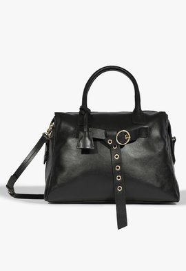Bolsa Média Tote Couro Preta