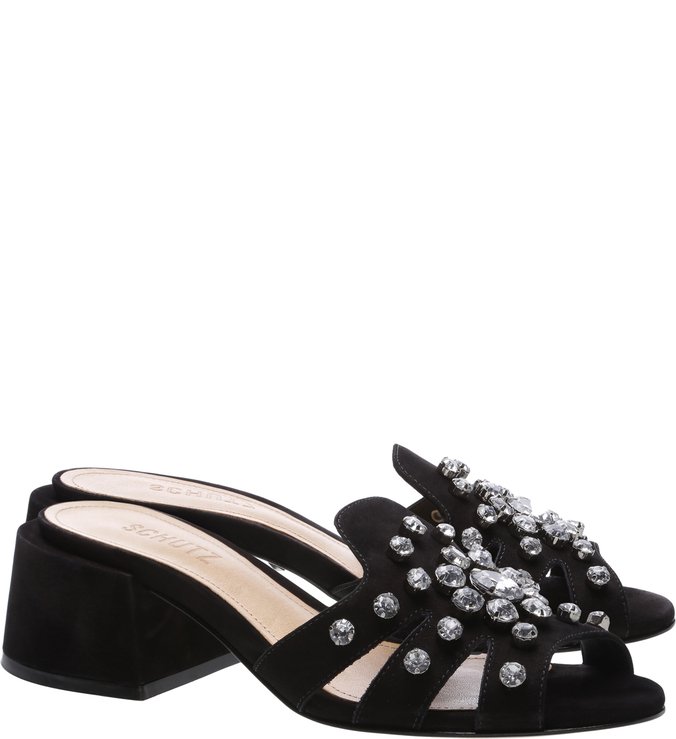 Mule Chunky Nobuck Black Mule Chunky Nobuck Black