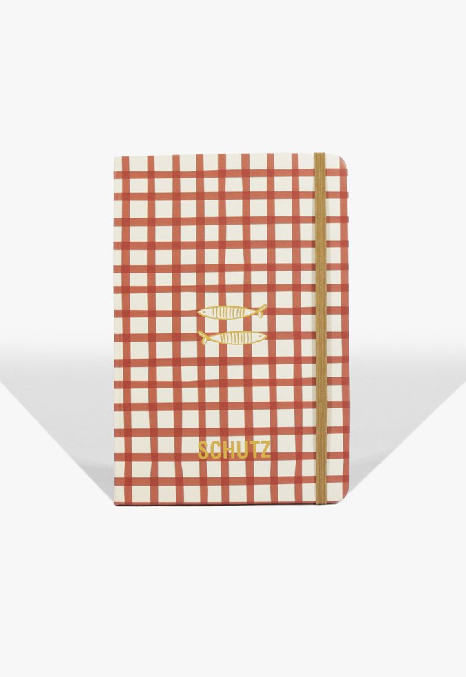 Caderno Listrado Schutz Vermelho