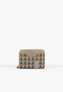 Carteira Pequena Triangle Bege