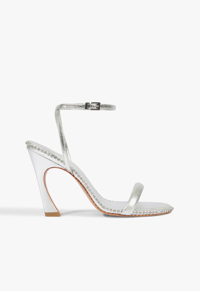 Sandália Lexi Sandal Glam Couro Prata