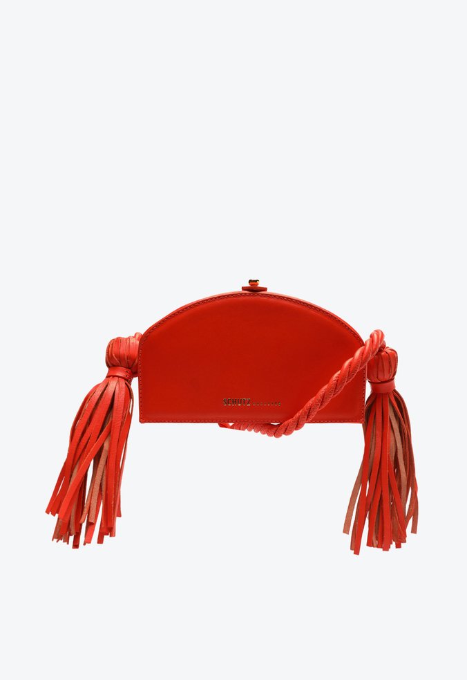 Bolsa Tiracolo Benny Couro Vermelha