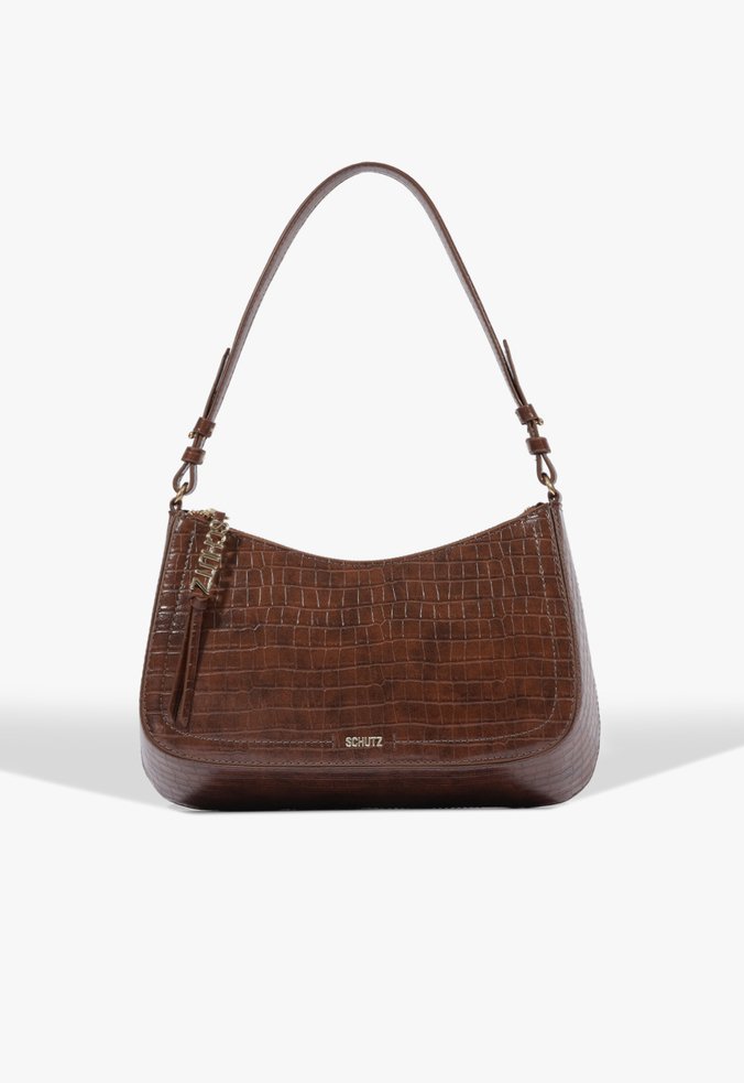 Bolsa Shoulder Tina Média Marrom