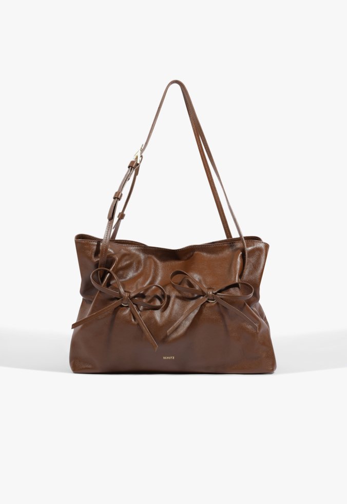 Bolsa Tiracolo Shoulder Blair Média Couro Marrom