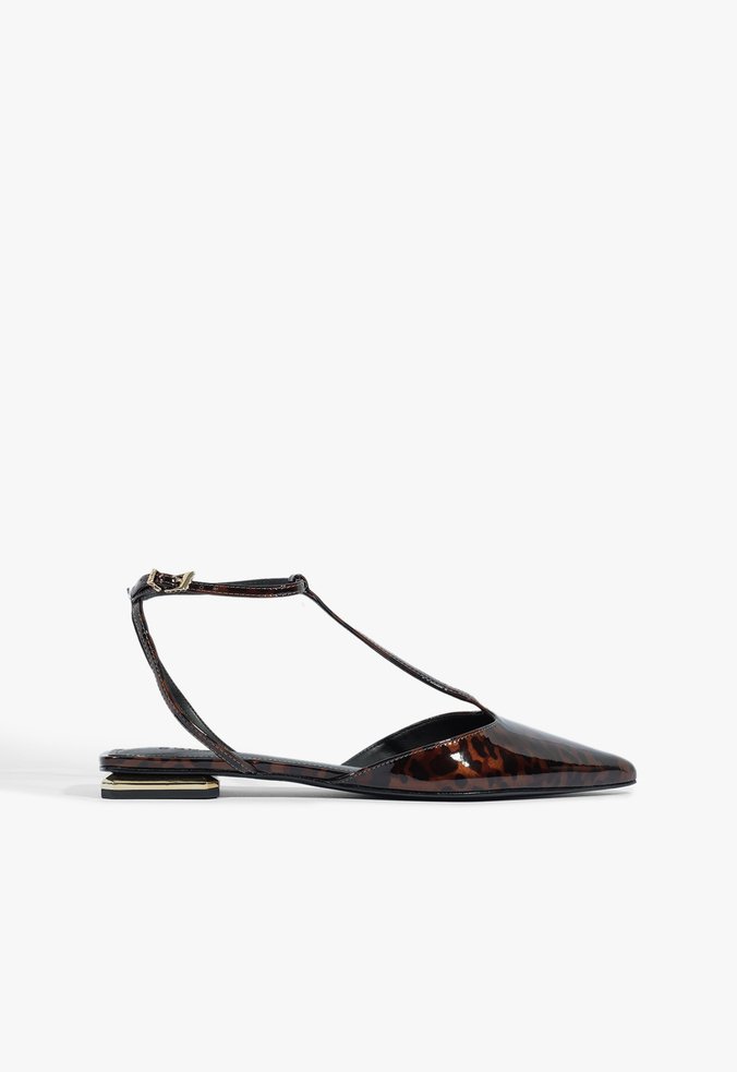 Sapatilha Verniz Animal Print