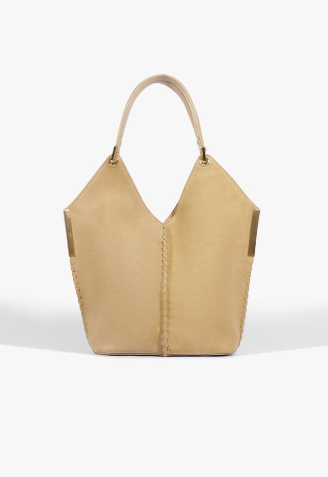 Bolsa Mini Hobo Josie Camurça Bege