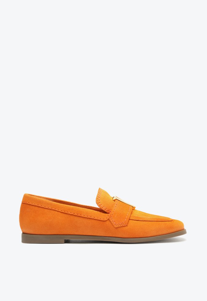Mocassim Camurça Laranja