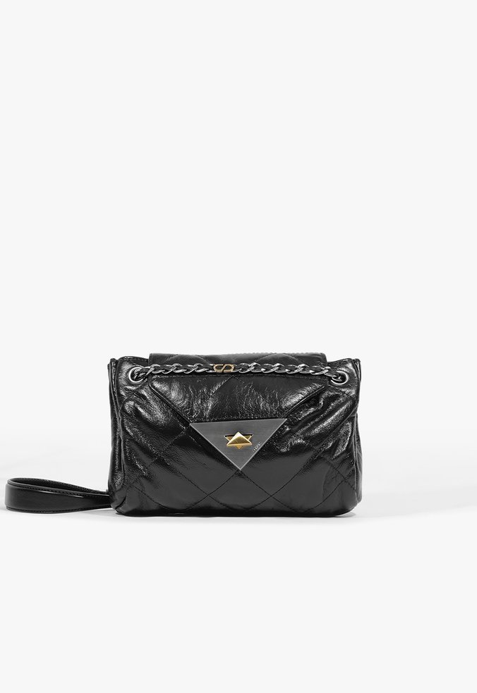 Bolsa Média S95 Couro Preto