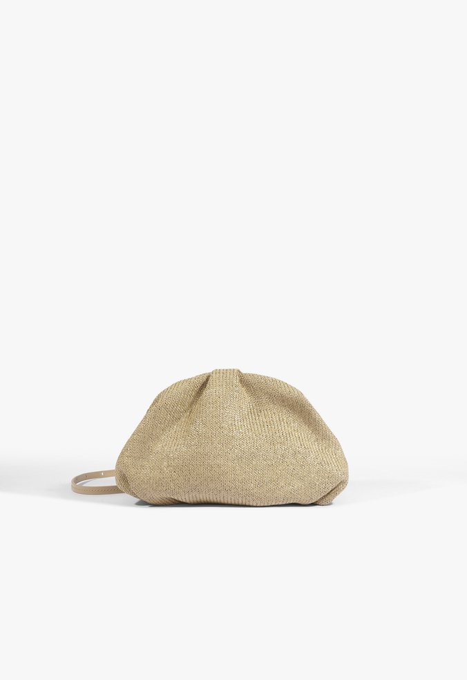 Bolsa Pouch Avril Rafia Multicolorida
