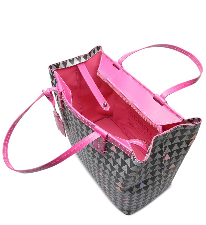 Shopping Bag Nina Triangle Pink Shopping Bag Nina Triangle Pink