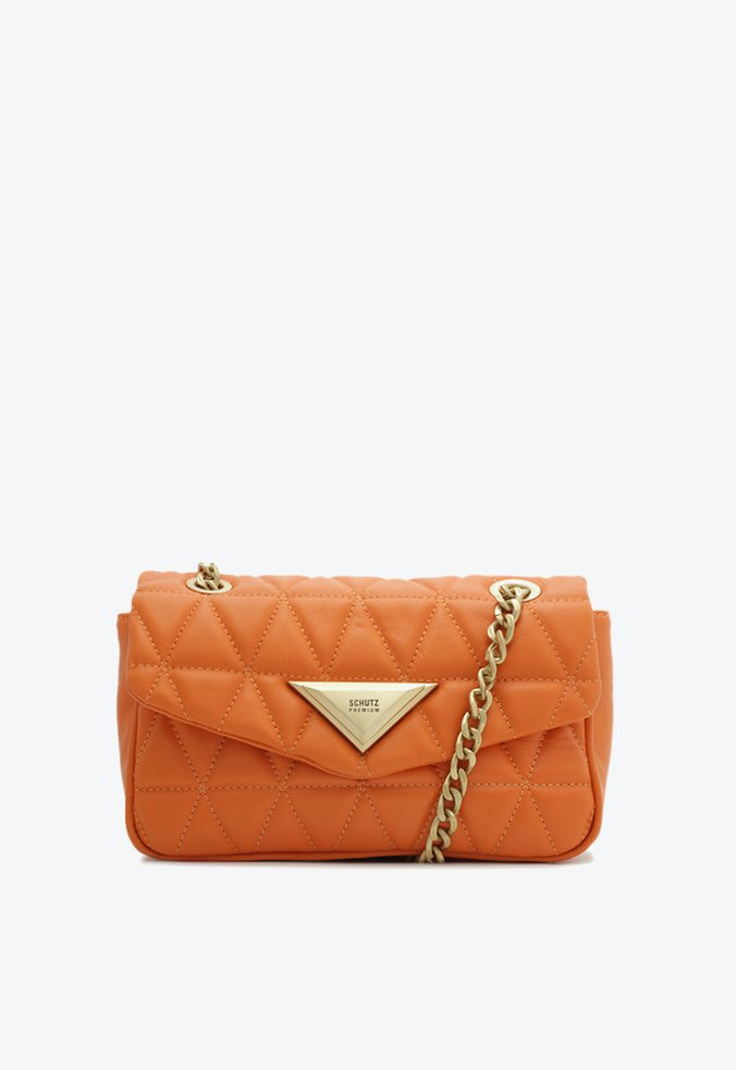 Bolsa Média Tiracolo 944 Matelassê Laranja