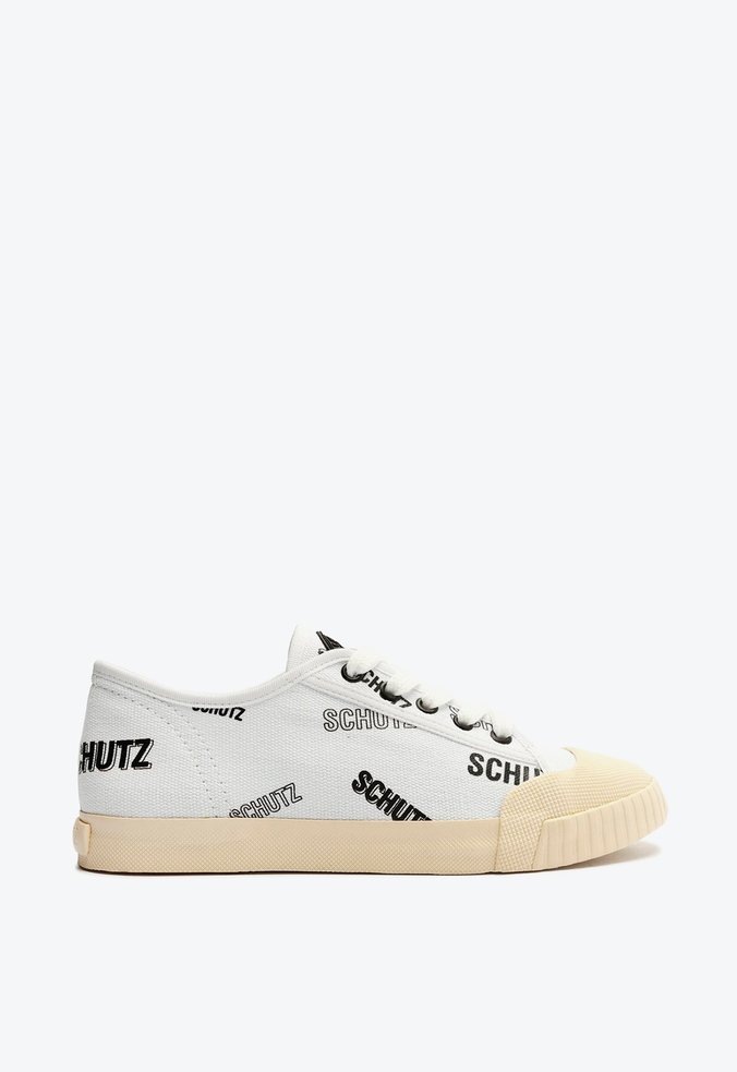 Tênis Smash Schutz Logo Branco e Preto