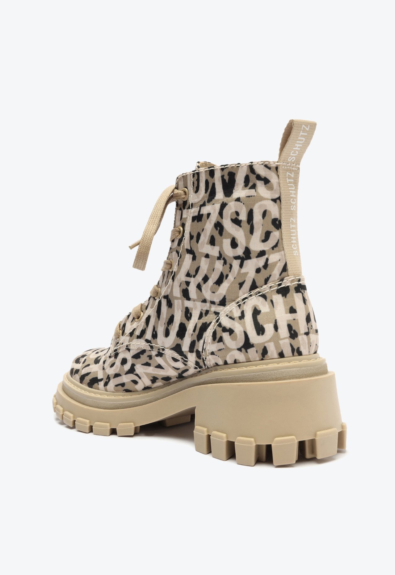 Bota schutz animal print top