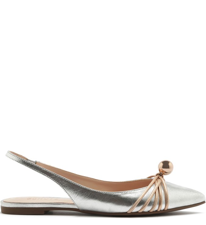 Flat Slingback Prata Flat Slingback Prata