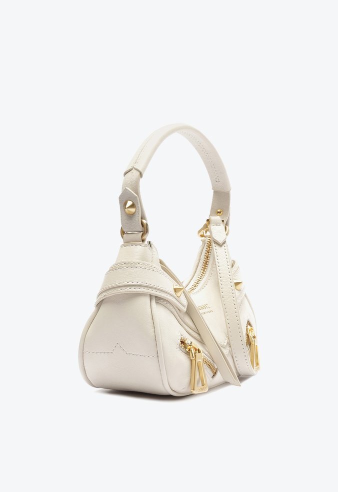 Bolsa Tiracolo Suri Triangle Couro Branca