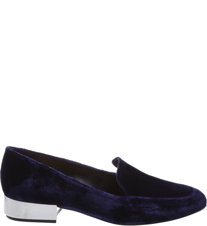 Mocassim Tecido Azul Escuro