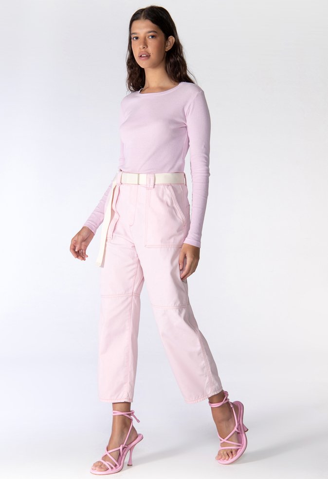 Blusa Manga Longa Rebeca Rosa