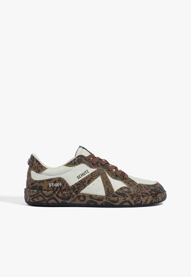 tênis ST Bold Couro camurÃ§a Animal Print