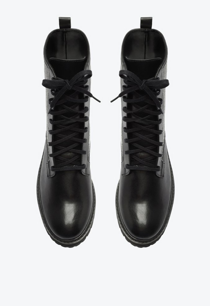 Bota Coturno Colleen Brilho Preto