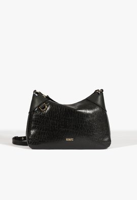 Bolsa Tiracolo Rachel Couro Preta