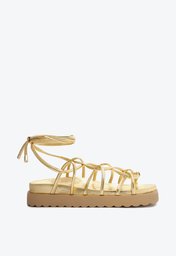 Sandália Papete Heyde Sporty Dourada