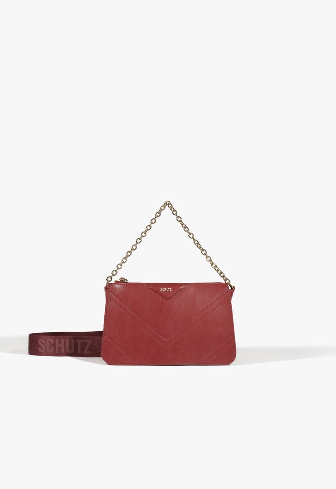 Bolsa Tiracolo Jane Vermelha Escura