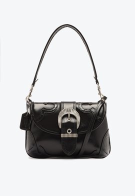 Bolsa Shoulder Texas Couro Preta