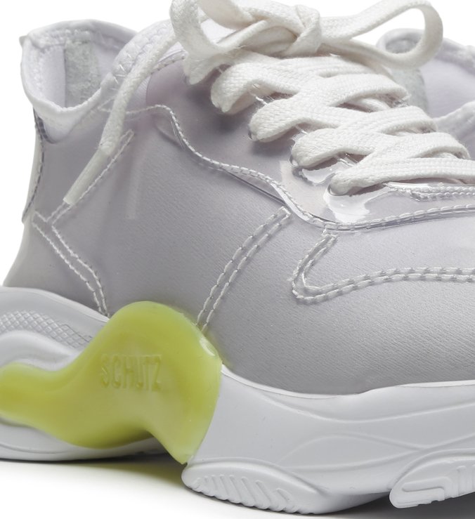 Sneaker Rush White Vinil Neon Sneaker Rush White Vinil Neon
