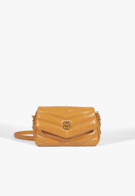 Bolsa Tiracolo Mini Icon Elara Couro Laranja