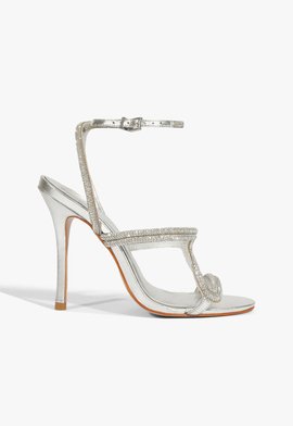 Sandália Cristal Prata
