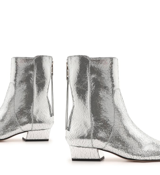 Skinny Boot Flat Prata Skinny Boot Flat Prata