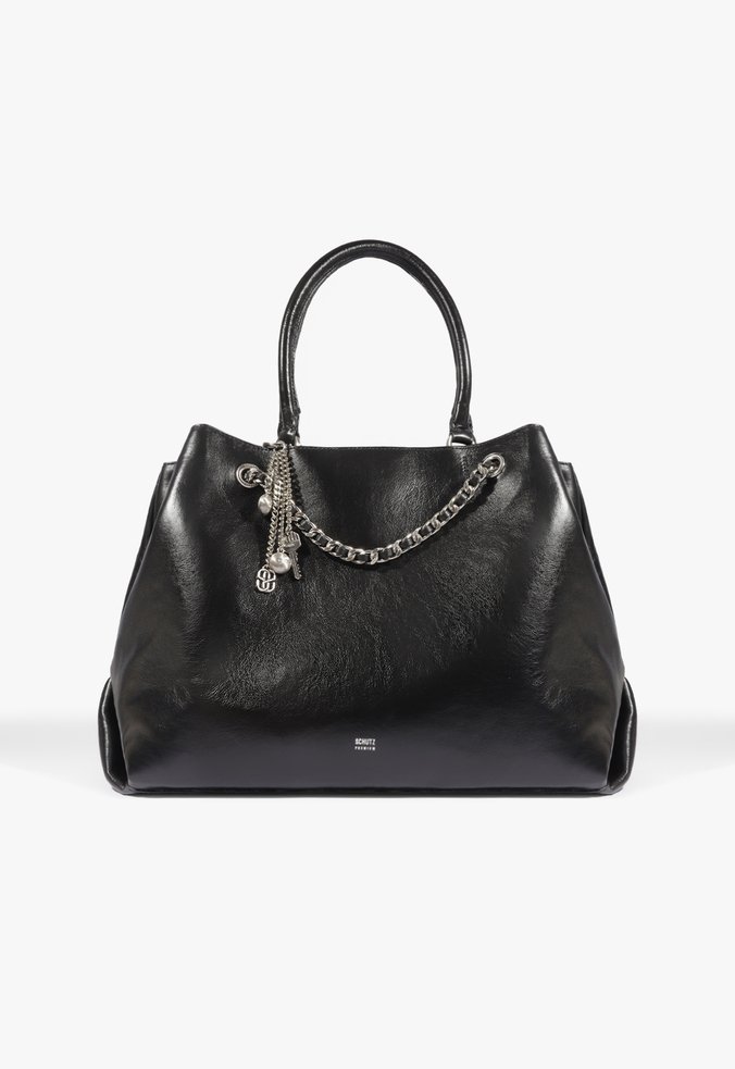 Bolsa Tote Robin Grande Couro Preta