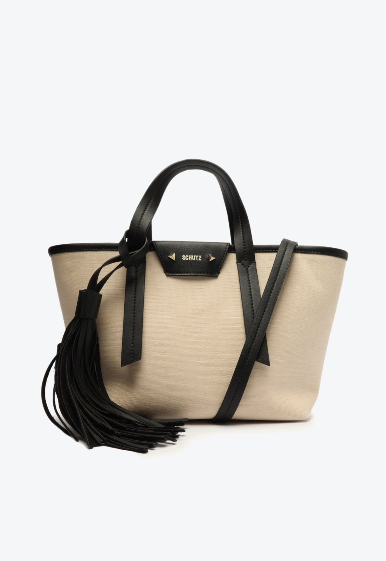 Bolsa Mini Tote Lanna Lona Cru | Schutz