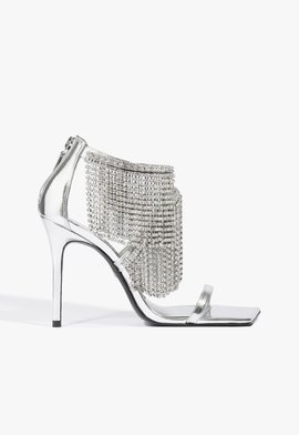 Sandália Kendall Shine Camurça Prata