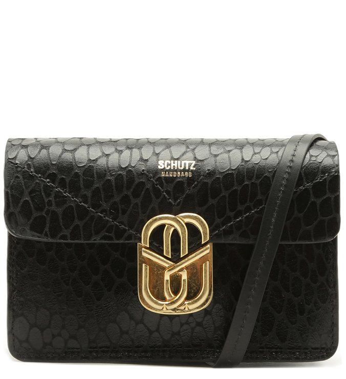 Crossbody Pochete Penelope Snake Black Crossbody Pochete Penelope Snake Black