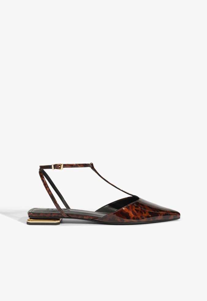 Sapatilha Verniz Animal Print